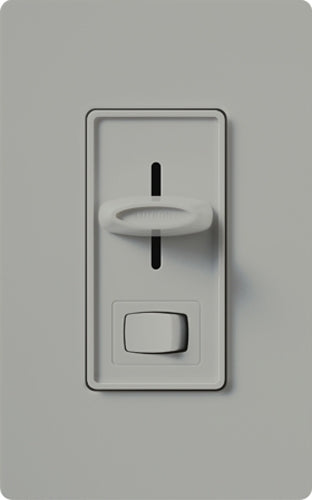 Lutron S-600PH-GR Skylark 600W Incandescent / Halogen Single Pole Preset Dimmer in Gray