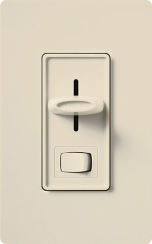 Lutron S-600PH-LA Skylark 600W Incandescent / Halogen Single Pole Preset Dimmer in Light Almond