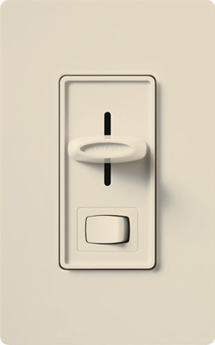 Lutron S-600PH-LA Skylark 600W Incandescent / Halogen Single Pole Preset Dimmer in Light Almond