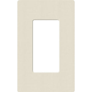 Lutron SC-1-PM Claro Satin Screwless Wallplate 1 Gang in Pumice