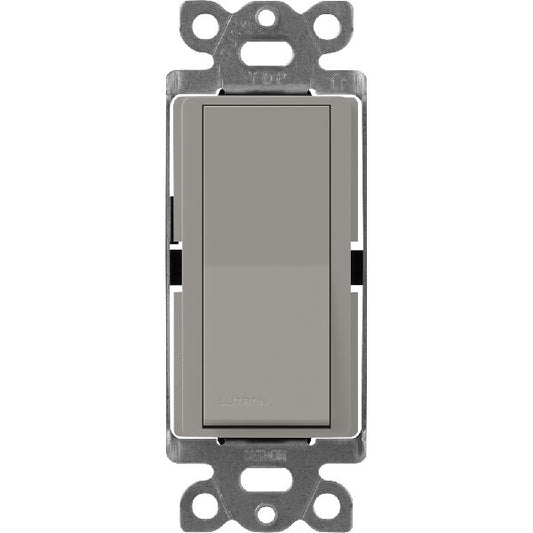 Lutron SC-1PS-CS Claro Satin 15A Single Pole Switch in Cobblestone