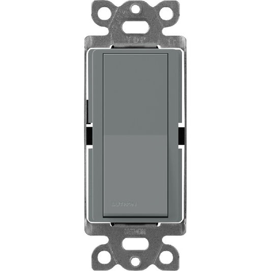 Lutron SC-1PS-SL Claro Satin 15A Single Pole Switch in Slate