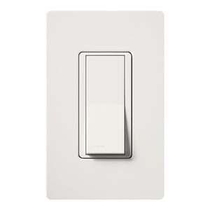 Lutron SC-1PSH-SW Claro Satin 15A Single Pole Switch in Snow