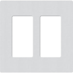 Lutron SC-2-MI Claro Satin Screwless Wallplate 2 Gang in Mist