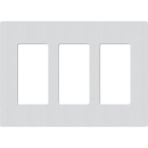 Lutron SC-3-MI Claro Satin Screwless Wallplate 2 Gang in Mist