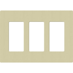 Lutron SC-3-SA Claro Satin Screwless Wallplate 2 Gang in Sage