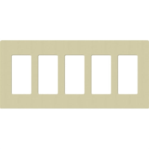 Lutron SC-5-SA Claro Satin Screwless Wallplate 5 Gang in Sage