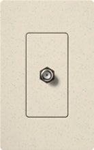Lutron SC-CJ-LS Claro Satin Single Cable Jack in Limestone