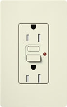 Lutron SCR-15-GFST-BI Claro Satin Self-Testing Tamper Resistant 15A GFCI Receptacle, in Biscuit
