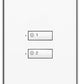 Lutron SG-2BI-BE-E00 SeeTouch 2-Button Wallstation For Grafik Eye 3000 System, Insert Style in Beige Unengraved