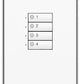 Lutron SG-4BI-SN-EGN SeeTouch 4-Scene Wallstation For Grafik Eye 3000 System, Insert Style in Satin Nickel with Engraving