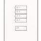 Lutron SG-4NRLI-IV-E00 SeeTouch 4-Scene Wallstation with Off For Grafik Eye 3000 System, Insert Style in Ivory Unengraved