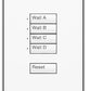 Lutron SG-4PSN-SN-E00 SeeTouch 4-Partition Control For Grafik Eye 3000 System, Non Insert Style in Satin Nickel Unengraved