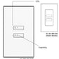 Lutron SR-2BN-SN-EGN SeeTouch 2-Button Replacement Kit For SG-2BN, Non Insert Style in Satin Nickel with Engraving