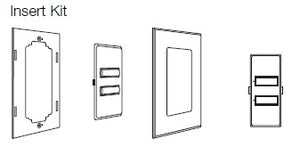 Lutron SR-3BI-SN-E00 SeeTouch 3-Button Replacement Kit For SO-3BI, Insert Style in Satin Nickel Unengraved