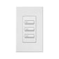 Lutron SR-3BI-WH-E00 SeeTouch 3-Button Replacement Kit For SO-3BI, Insert Style in White Unengraved