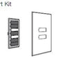 Lutron SR-3BN-IV-E00 SeeTouch 3-Button Replacement Kit For SO-3BN, Non Insert Style in Ivory Unengraved