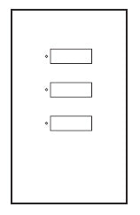 Lutron SR-3BN-WH-EGN SeeTouch 3-Button Replacement Kit For SO-3BN, Non Insert Style in White with Engraving