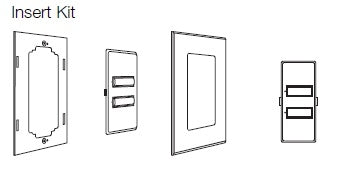 Lutron SR-4NRLI-IV-EGN SeeTouch 4-Button Replacement Kit For SG-4NRLI, Insert Style in Ivory with Engraving