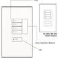 Lutron SR-4NRLI-SN-E00 SeeTouch 4-Button Replacement Kit For SG-4NRLI, Insert Style in Satin Nickel Unengraved