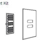 Lutron SR-4SN-WH-EGN SeeTouch 4-Button Replacement Kit For SG-4SN, Non Insert Style in White with Engraving