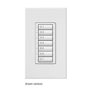 Lutron SR-7BI-BE-EGN SeeTouch 7-Button Replacement Kit For SO-7BI, Insert Style in Beige with Engraving