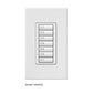 Lutron SR-7BI-WH-E00 SeeTouch 7-Button Replacement Kit For SO-7BI, Insert Style in White Unengraved