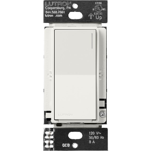 Lutron ST-6ANS-RW 6 A Light, 1/10 HP 3 A Motor Neutral Wire Electronic Switch in Architectural White