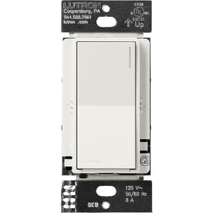 Lutron ST-6ANS-RW 6 A Light, 1/10 HP 3 A Motor Neutral Wire Electronic Switch in Architectural White