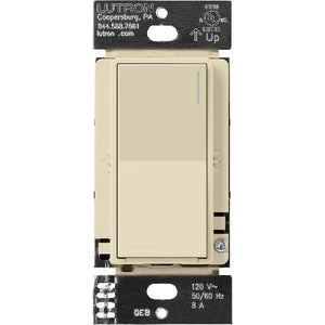 Lutron ST-6ANS-SD 6 A Light, 1/10 HP 3 A Motor Neutral Wire Electronic Switch in Sand