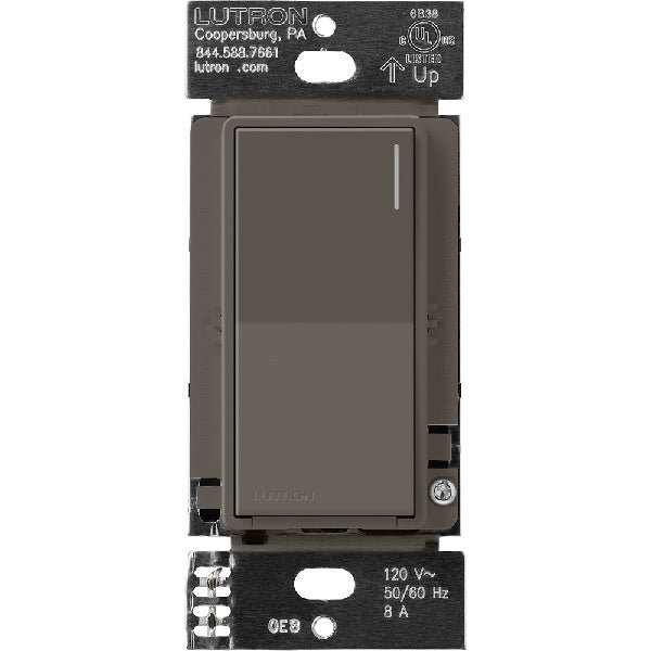 Lutron ST-6ANS-TF 6 A Light, 1/10 HP 3 A Motor Neutral Wire Electronic Switch in Truffle