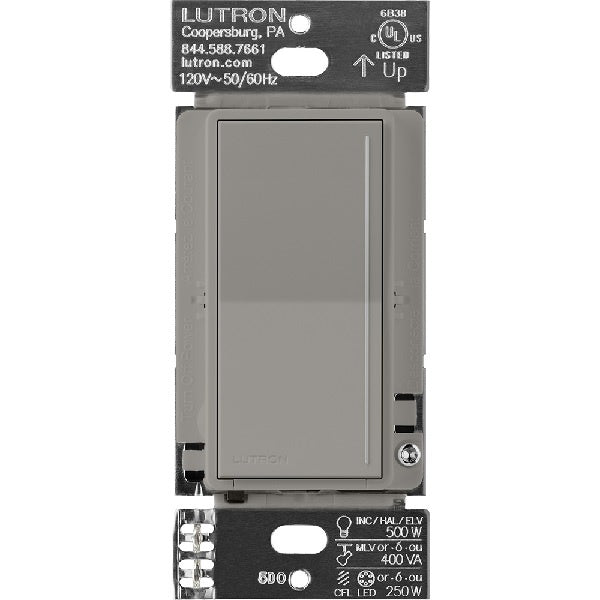 Lutron ST-PRO-N-CS 250W LED/CFL or 500W Incandescent/Halogen/ELV or 400VA MLV Phase Selectable, Neutral Dimmer in Cobblestone