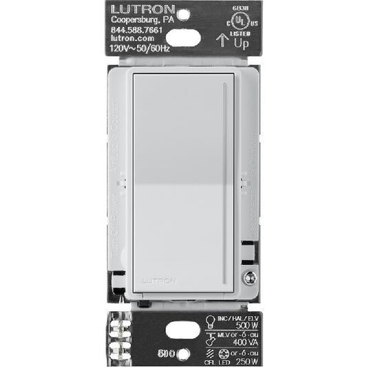 Lutron ST-PRO-N-MI 250W LED/CFL or 500W Incandescent/Halogen/ELV or 400VA MLV Phase Selectable, Neutral Dimmer in Mist