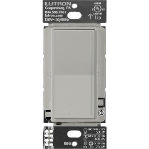 Lutron ST-PRO-N-PB 250W LED/CFL or 500W Incandescent/Halogen/ELV or 400VA MLV Phase Selectable, Neutral Dimmer in Pebble