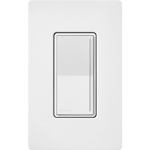 Lutron ST-PRO-N-SW 250W LED/CFL or 500W Incandescent/Halogen/ELV or 400VA MLV Phase Selectable, Neutral Dimmer in Snow White