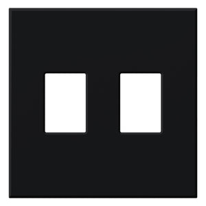 Lutron VWP-2-BL Vareo, 2-Gang Wallplate in Black, matte finish