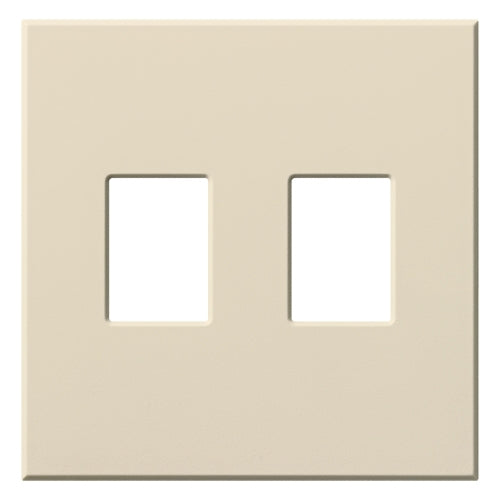 Lutron VWP-2-LA Vareo, 2-Gang Wallplate in Light Almond, matte finish