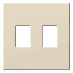 Lutron VWP-2-LA Vareo, 2-Gang Wallplate in Light Almond, matte finish