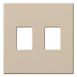 Lutron VWP-2-TP Vareo, 2-Gang Wallplate in Taupe, matte finish