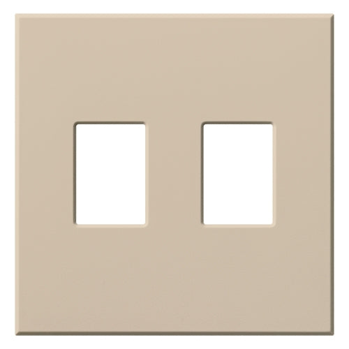 Lutron VWP-2-TP Vareo, 2-Gang Wallplate in Taupe, matte finish