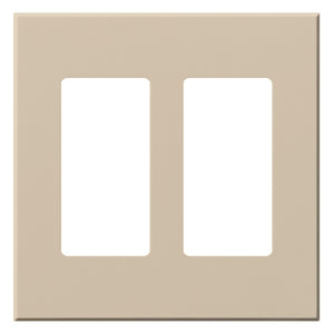 Lutron VWP-2R-TP Vareo, 2-Gang Wallplate in Taupe, matte finish