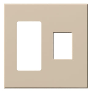 Lutron VWP-2RC-TP Vareo, 2-Gang Wallplate in Taupe, matte finish