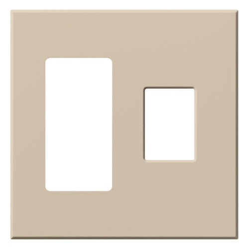 Lutron VWP-2RC-TP Vareo, 2-Gang Wallplate in Taupe, matte finish