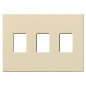 Lutron VWP-3-BE Vareo, 3-Gang Wallplate in Beige, matte finish