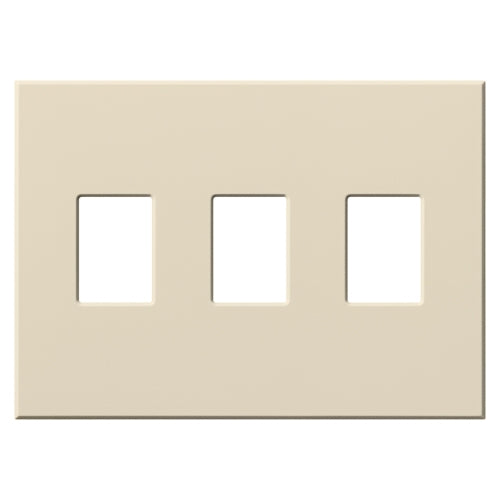 Lutron VWP-3-LA Vareo, 3-Gang Wallplate in Light Almond, matte finish