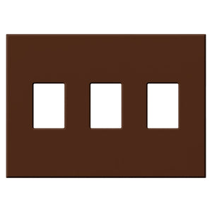 Lutron VWP-3-SI Vareo, 3-Gang Wallplate in Sienna, matte finish