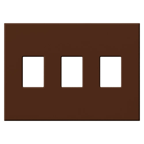 Lutron VWP-3-SI Vareo, 3-Gang Wallplate in Sienna, matte finish