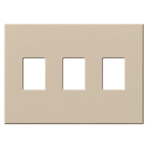 Lutron VWP-3-TP Vareo, 3-Gang Wallplate in Taupe, matte finish