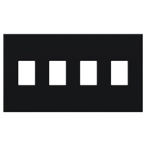 Lutron VWP-4-BL Vareo, 4-Gang Wallplate in Black, matte finish