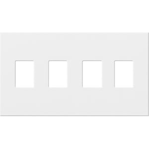 Lutron VWP-4-LA Vareo, 4-Gang Wallplate in Light Almond, matte finish
